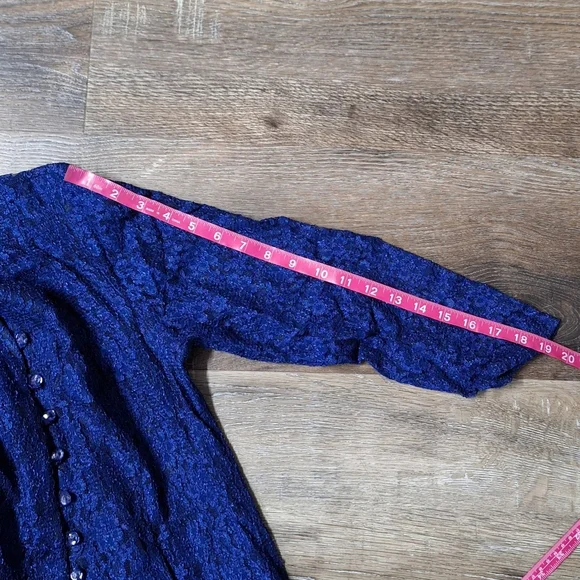 All That Jazz Vintage 1980s Lace Button Up Dress Size 9/10, Style#54244 - Picture 14 of 14